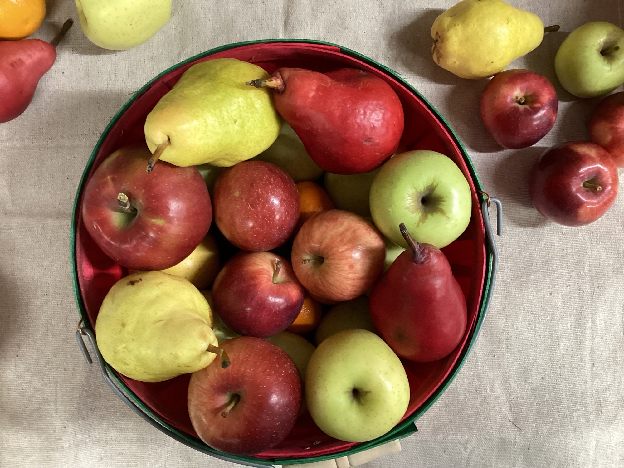 Gourmet Cheese and Fruit Peck Fruit Basket