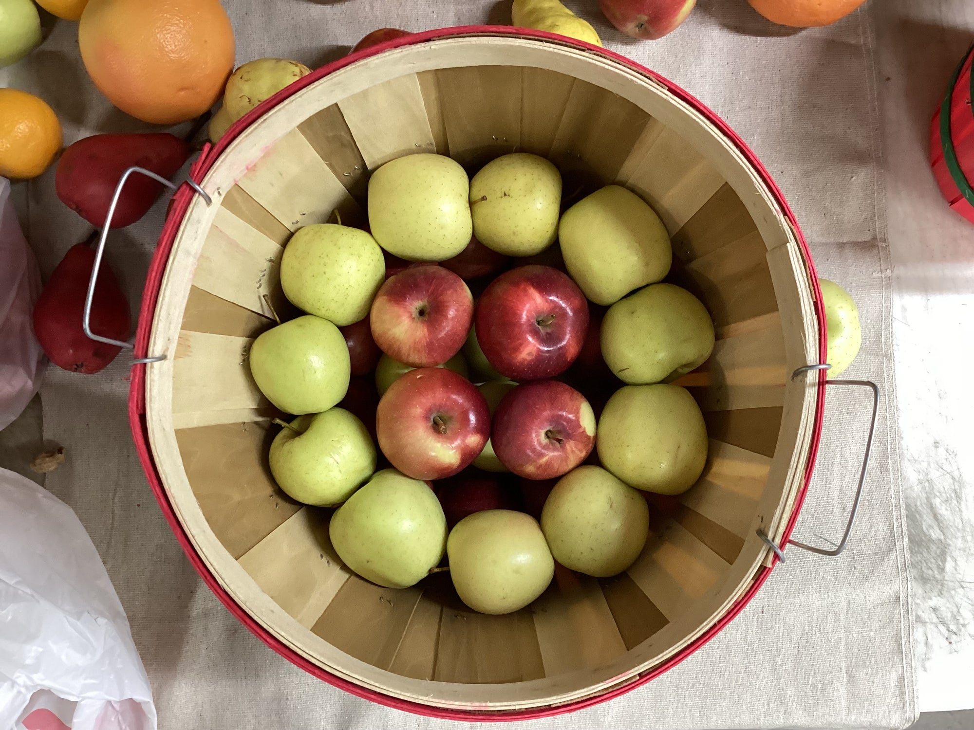 Fruit Mix Half Bushel Round Top Basket