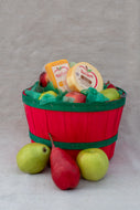 Gourmet Cheese and Fruit Peck Fruit Basket