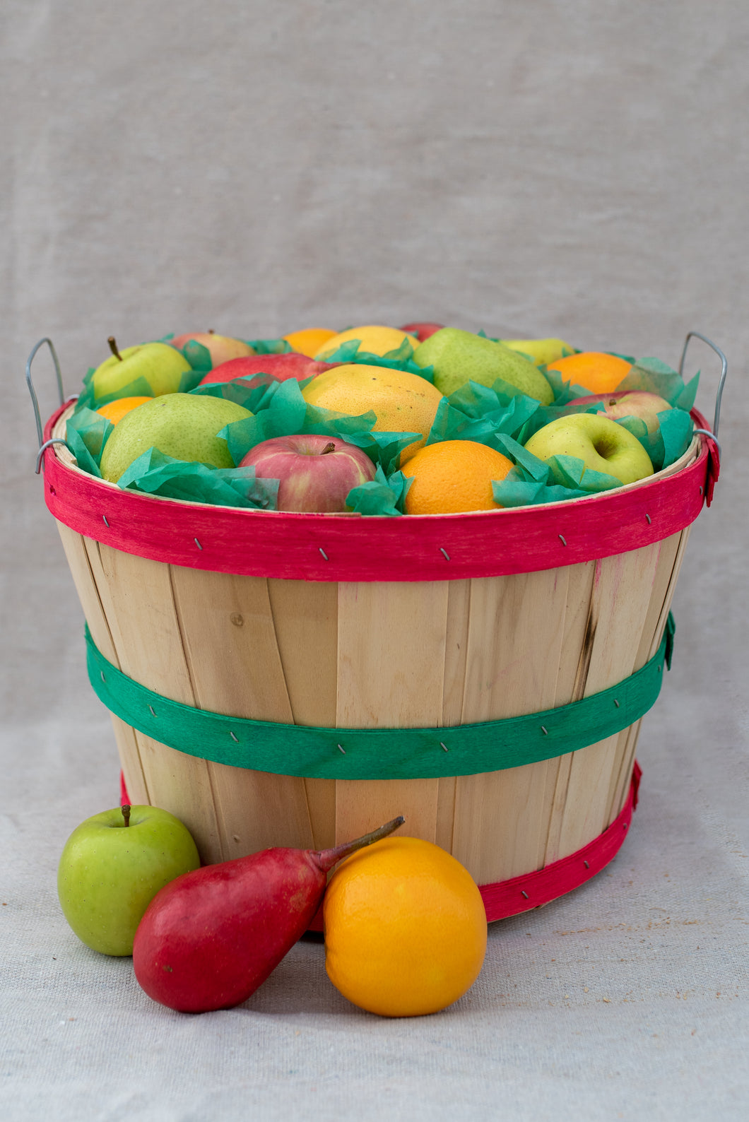 Fruit Mix Half Bushel Flat Top Basket