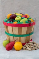 Fruit and Peanuts Mix Half Bushel Round Top Basket